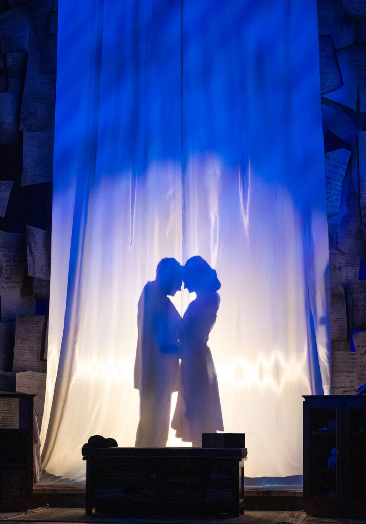 romantic shot of a man and woman