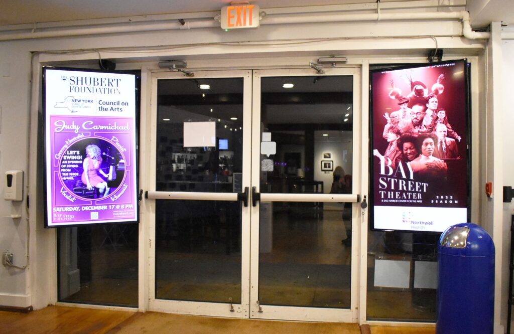 entrance doors in the lobby