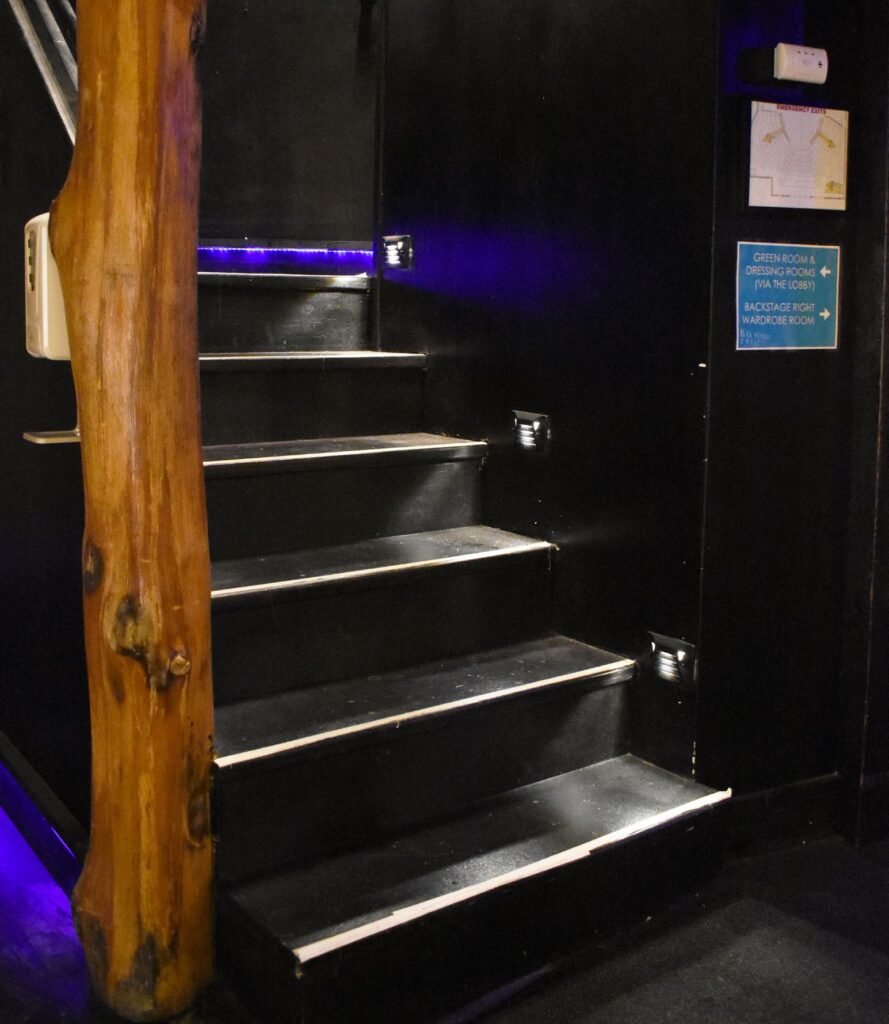 stairs backstage