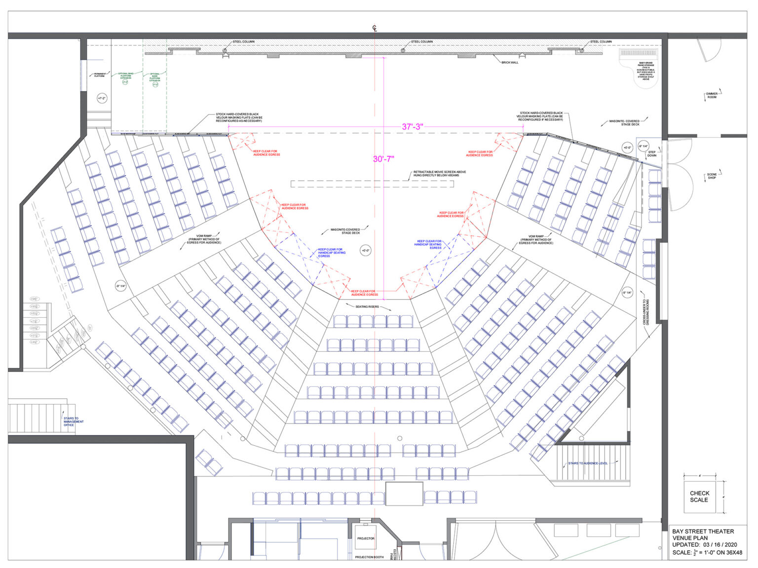 bay street theater seat map