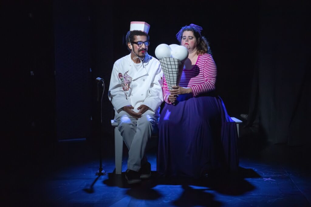 two people sitting