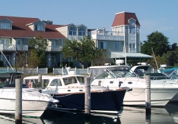 boats in harbor