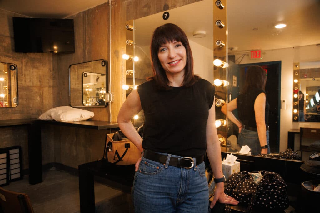 ophira eisenberg in dressing room