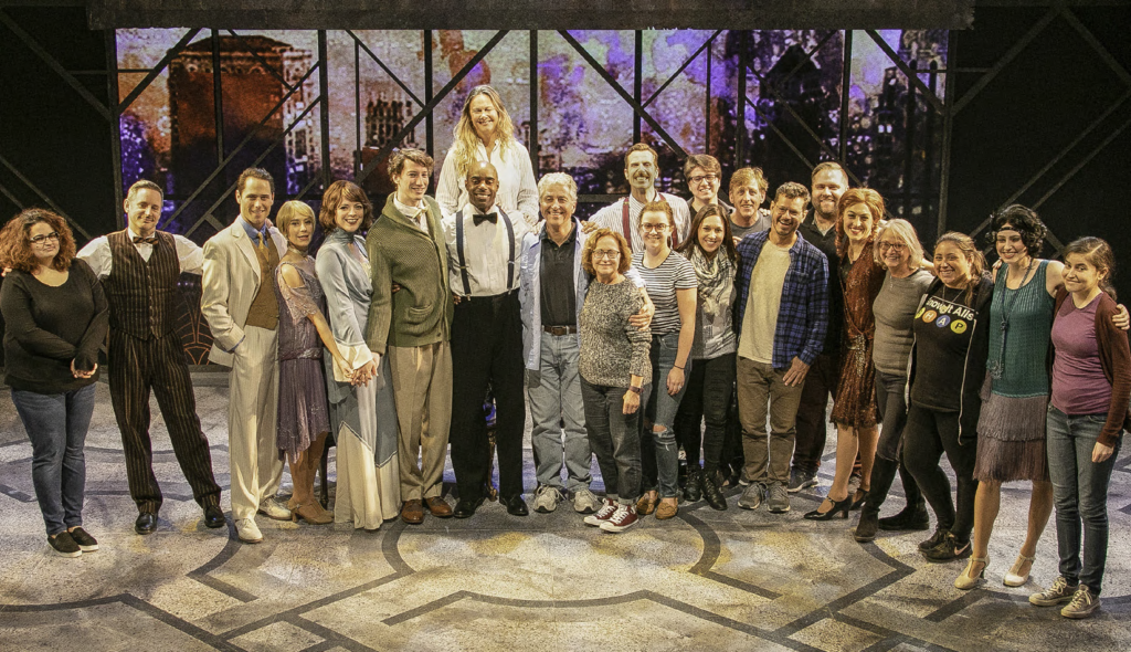 Great Gatsby company on stage